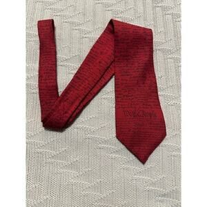 Declaration of Independence red silk tie